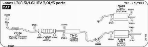 Sigam 73104 - Труба вихлопного газу autocars.com.ua