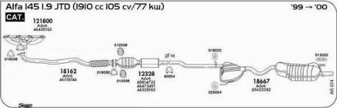 Sigam 121800 - Колектор, система випуску autocars.com.ua