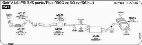 Sigam 90051 - З'єднувальні елементи, система випуску autocars.com.ua