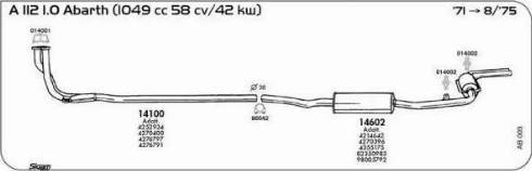 Sigam 014001 - Прокладка, труба вихлопного газу autocars.com.ua