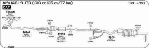 Sigam 121800 - Колектор, система випуску autocars.com.ua