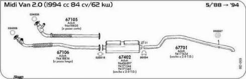 Sigam 025016 - Прокладка, труба вихлопного газу autocars.com.ua