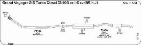 Sigam 071001 - Прокладка, труба вихлопного газу autocars.com.ua