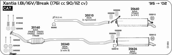 Sigam CI064 - Система випуску ОГ autocars.com.ua