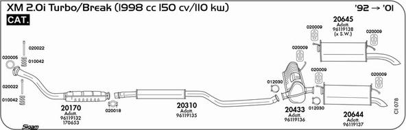 Sigam CI078 - Система випуску ОГ autocars.com.ua