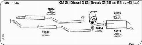 Sigam 020024 - Болт, система випуску autocars.com.ua