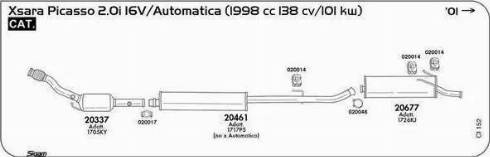 Sigam 020046 - З'єднувальні елементи, система випуску autocars.com.ua