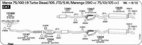 Sigam 121800 - Колектор, система випуску autocars.com.ua