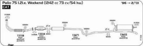 Sigam 012003 - Прокладка, труба вихлопного газу autocars.com.ua