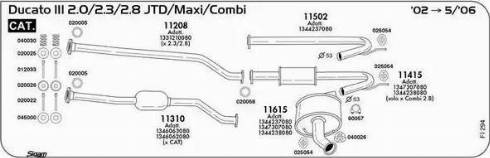 Sigam 020058 - Кільце ущільнювача, труба вихлопного газу autocars.com.ua