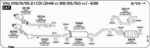 Sigam 035042 - З'єднувальні елементи, система випуску autocars.com.ua