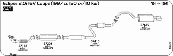 Sigam MI007 - Система випуску ОГ autocars.com.ua