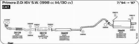 Sigam 038005 - Кільце ущільнювача, труба вихлопного газу autocars.com.ua