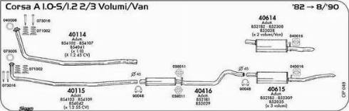 Sigam 040016 - Кронштейн, система випуску ОГ autocars.com.ua