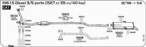 Sigam 020002 - Прокладка, труба вихлопного газу autocars.com.ua