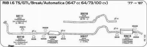 Sigam 050013 - Кронштейн, система випуску ОГ autocars.com.ua