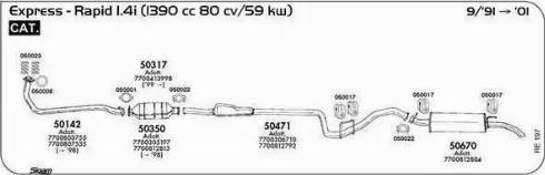 Sigam 050001 - Прокладка, труба вихлопного газу autocars.com.ua