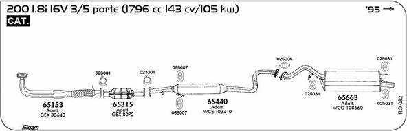 Sigam RO082 - Система випуску ОГ autocars.com.ua