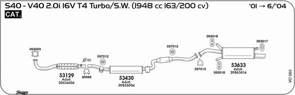 Sigam VO065 - Система випуску ОГ autocars.com.ua