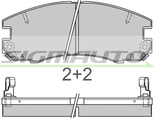 Japanparts JPA249AF - Гальмівні колодки, дискові гальма autocars.com.ua