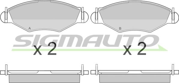 SAIC HUIZHONG 425494 - Гальмівні колодки, дискові гальма autocars.com.ua