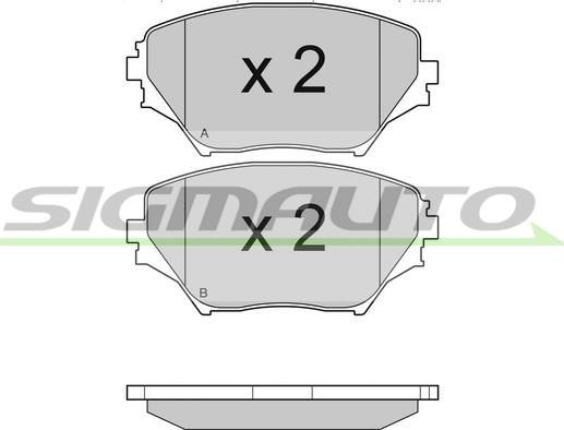 ACKOJAP A70-0025 - Гальмівні колодки, дискові гальма autocars.com.ua