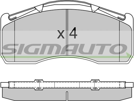 Hi-Q SP1653 - Тормозные колодки, дисковые, комплект avtokuzovplus.com.ua