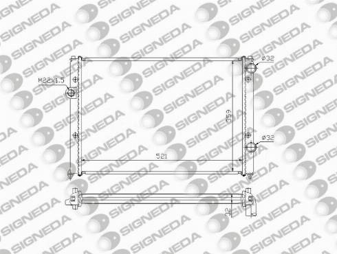 Signeda RA65251A - Радиатор, охлаждение двигателя autodnr.net