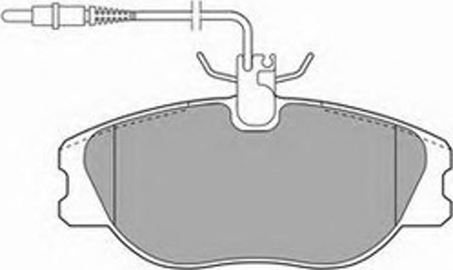 Simer 595 - Тормозные колодки, дисковые, комплект avtokuzovplus.com.ua