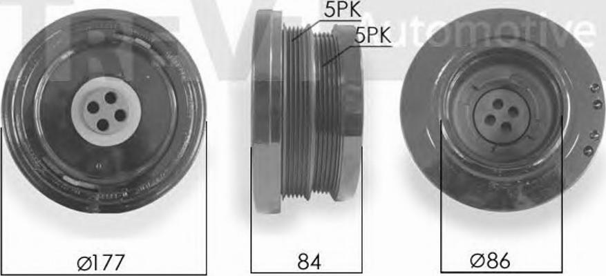 S&K SK488174 - Шкив коленчатого вала autodnr.net