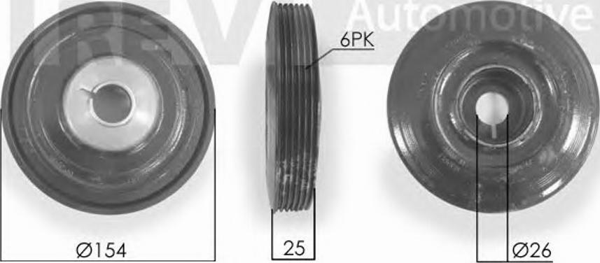 S&K SK627872 - Шкив коленчатого вала autodnr.net