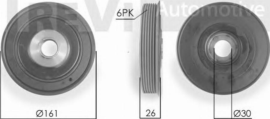 S&K SK880879 - Шкив коленчатого вала autodnr.net