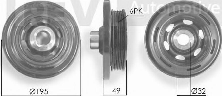 S&K SK942982 - Шкив коленчатого вала autodnr.net