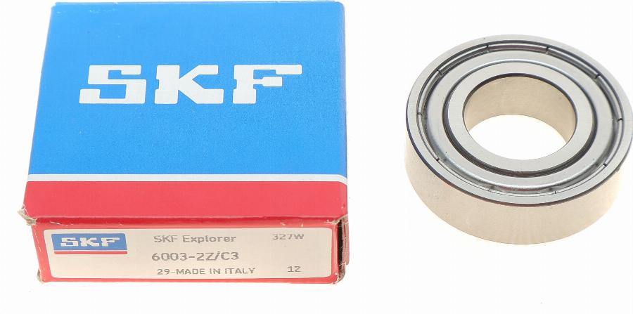 SKF 6003-2Z/C3 - Підшипник autocars.com.ua