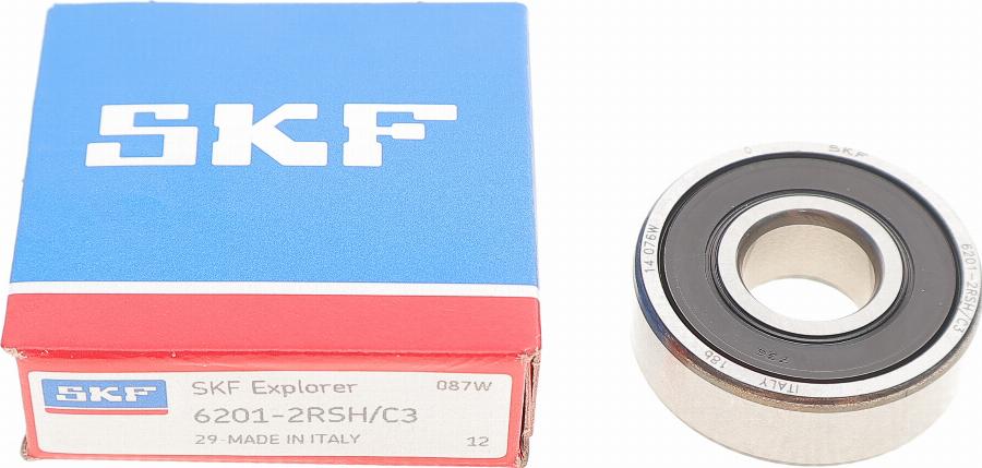 SKF 6201 2RSH/C3 - Підшипник autocars.com.ua