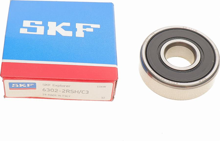 SKF 63022RSH/C3 - Ремінний шків, генератор autocars.com.ua