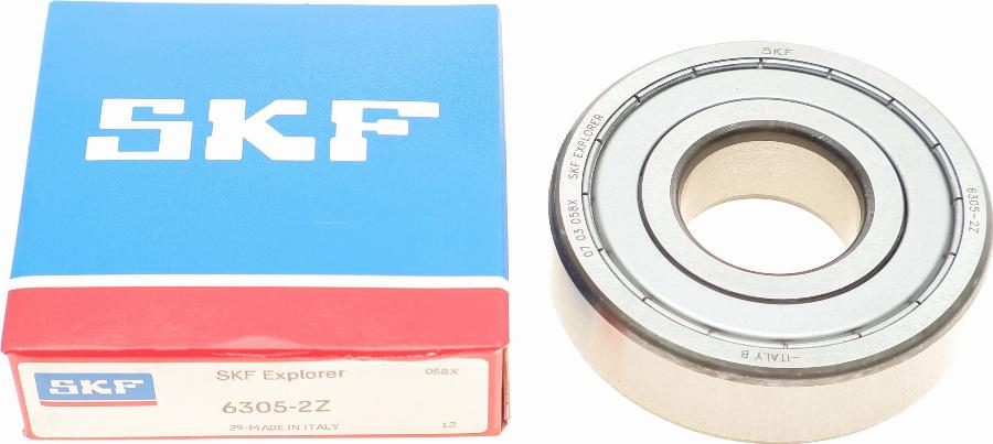 SKF 6305-2Z - Центрувальний опорний підшипник, система зчеплення autocars.com.ua