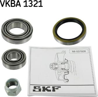 SKF VKBA 1321 - Комплект підшипника маточини колеса autocars.com.ua