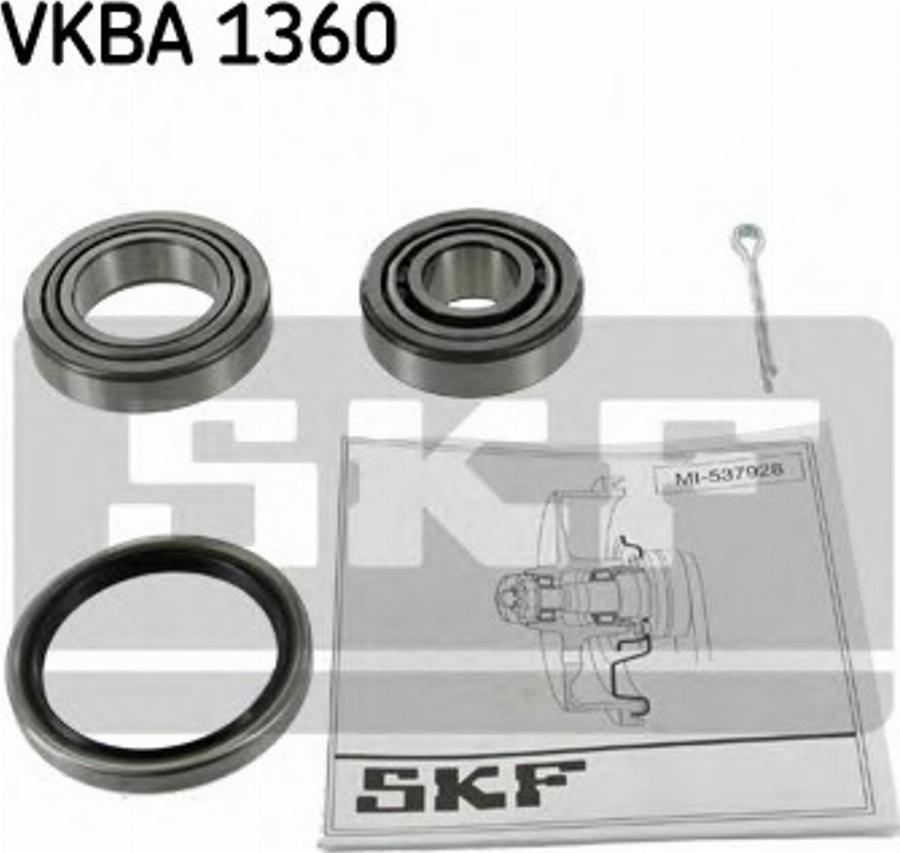 SKF VKBA1360 - Комплект підшипника маточини колеса autocars.com.ua