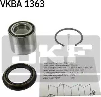 SKF VKBA 1363 - Комплект підшипника маточини колеса autocars.com.ua