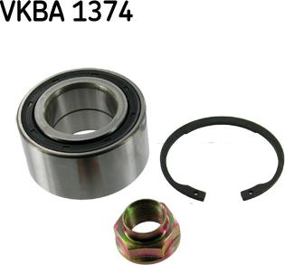 SKF VKBA 1374 - Комплект підшипника маточини колеса autocars.com.ua
