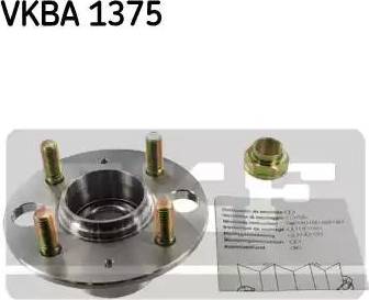 SKF VKBA 1375 - Ступица колеса, поворотный кулак autodnr.net