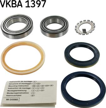 SKF VKBA 1397 - Комплект подшипника ступицы колеса autodnr.net
