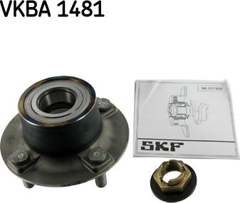 SKF VKBA 1481 - Комплект підшипника маточини колеса autocars.com.ua