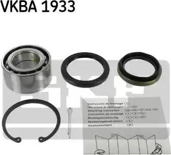 SKF VKBA 1933 - Комплект подшипника ступицы колеса avtokuzovplus.com.ua