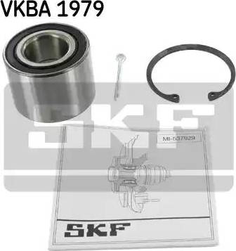 SKF VKBA 1979 - Комплект підшипника маточини колеса autocars.com.ua