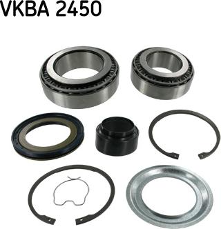 SKF VKBA 2450 - Комплект підшипника маточини колеса autocars.com.ua
