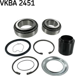 SKF VKBA 2451 - Комплект подшипника ступицы колеса avtokuzovplus.com.ua