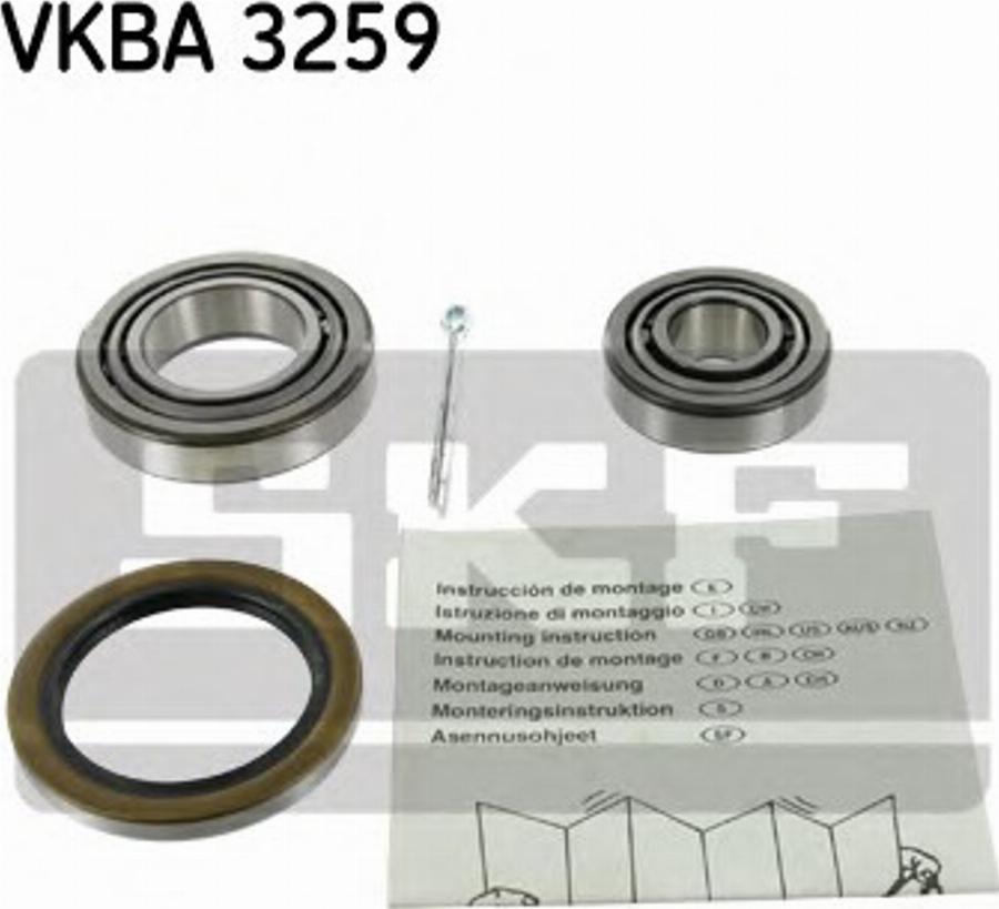 SKF VKBA 3259 - Комплект підшипника маточини колеса autocars.com.ua