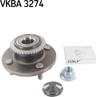 SKF VKBA 3274 - Комплект підшипника маточини колеса autocars.com.ua